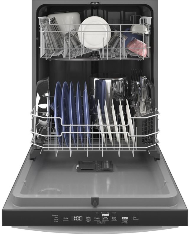 GE® 24" White Built-In Dishwasher-2