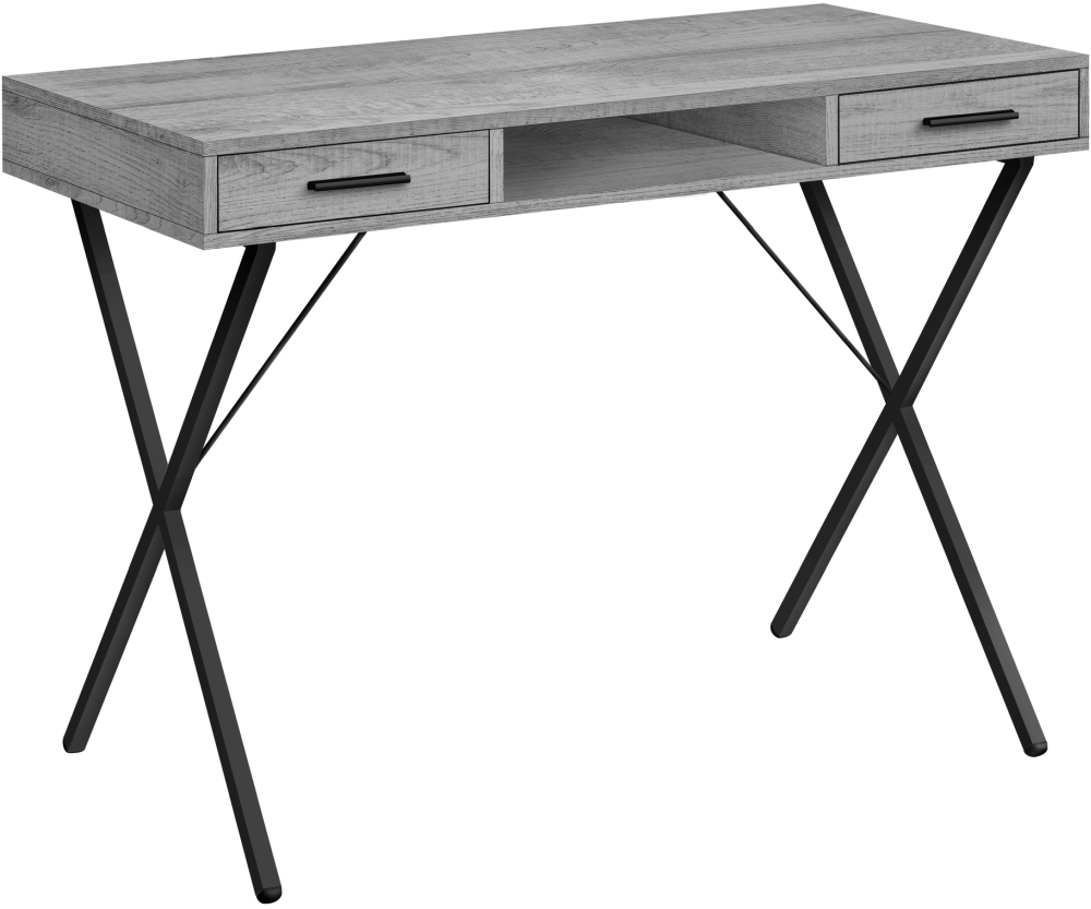 Bureau, Monarch Specialties - Gris | Mobilier 2000