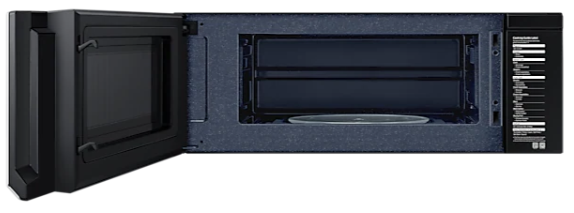 Samsung 1.1 Cu. Ft. Fingerprint Resistant Black Stainless Steel Over the Range Microwave 1