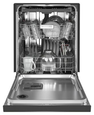 KitchenAid® 24" Black Stainless Steel Built In Dishwasher 2