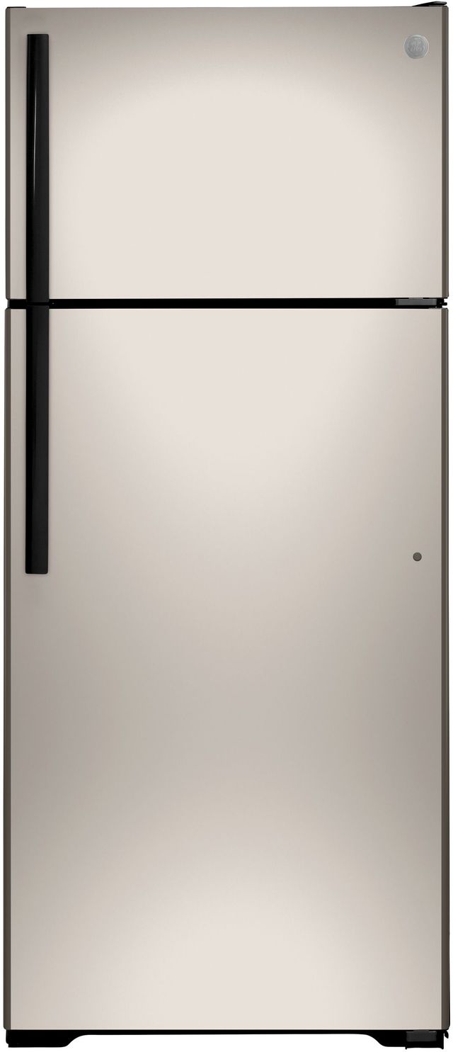 GE® 17.5 Cu. Ft. Stainless Steel Top Freezer Refrigerator 19