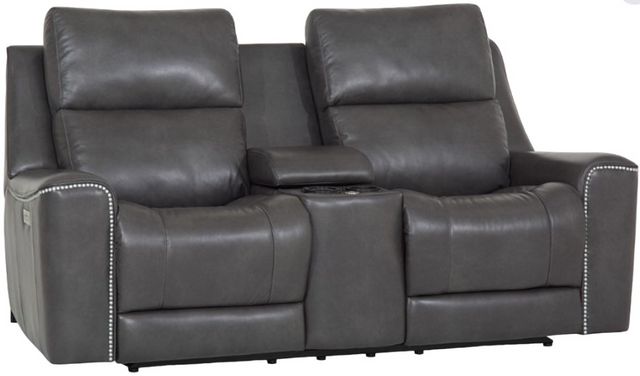 Palliser® Furniture Customizable Hastings Power Reclining Loveseat with Power Headrest and Console