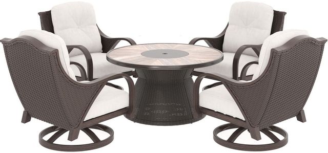 Signature Design by Ashley® Marsh Creek Brown Swivel Lounge Chair  4