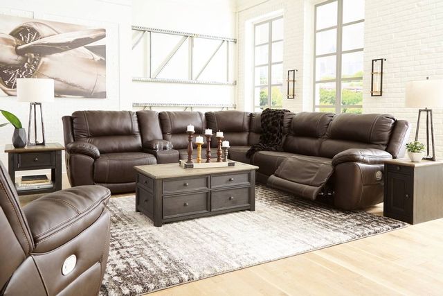 Signature Design by Ashley® Dunleith 7-Piece Chocolate Living Room Set-3