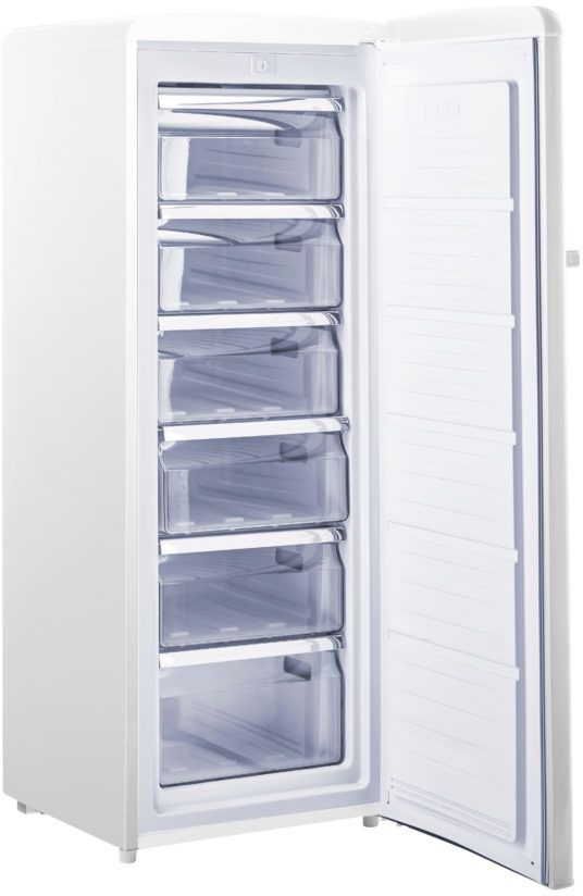 Unique® Appliances Retro 6.0 Cu. Ft. Marshmallow White Upright Freezer 4