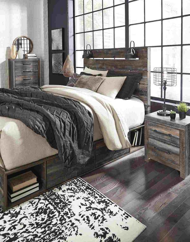 Signature Design by Ashley® Drystan Brown Queen Panel Bed with 2 Storage Drawers 53