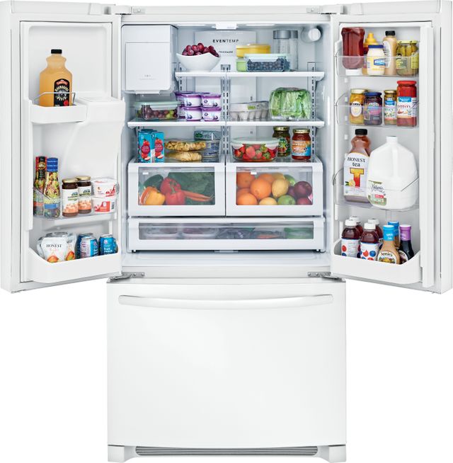 Frigidaire® 26.8 Cu. Ft. Pearl White French Door Refrigerator 10