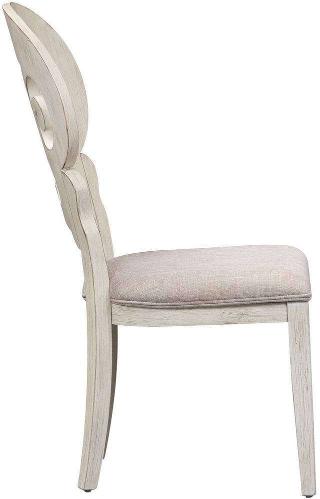 Liberty Furniture Farmhouse Reimagined Antique White Splat Back Side Chair 3
