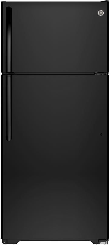 GE® 17.6 Cu. Ft. Top Freezer Refrigerator-Black 0