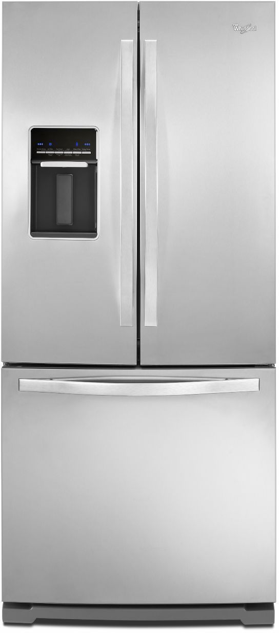 Whirlpool® 19.7 Cu. Ft. French Door Refrigerator-Monochromatic Stainless Steel 0