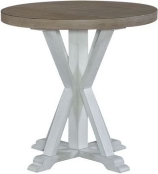 Liberty Summerville Gray/Soft White Wash End Table