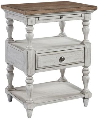 Liberty Furniture Farmhouse Reimagined Antique White Chestnut Nightstand