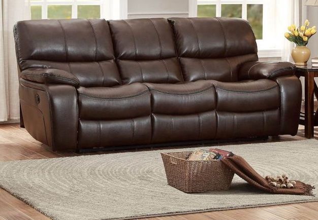 Homelegance® Pecos Power Double Reclining Dark Brown Sofa 1