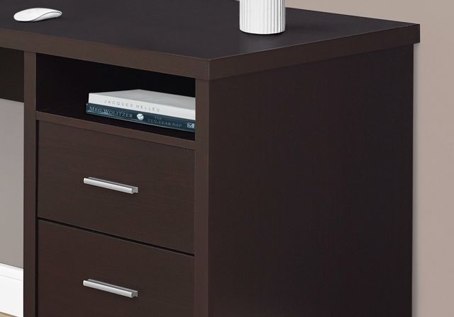 Computer Desk, Home Office, Corner, Left, Right Set-Up, Storage Drawers,  80L, L Shape, Work, Laptop, Metal, Laminate, Black, Grey, Contemporary,  Modern, Big Sandy Superstore