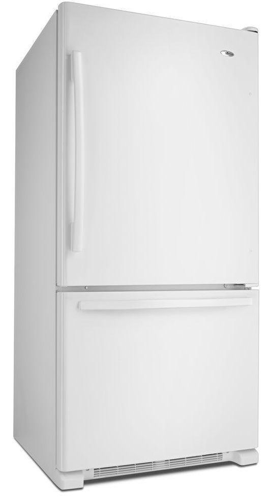 Amana® 22.1 Cu. Ft. White Bottom Freezer Refrigerator-1