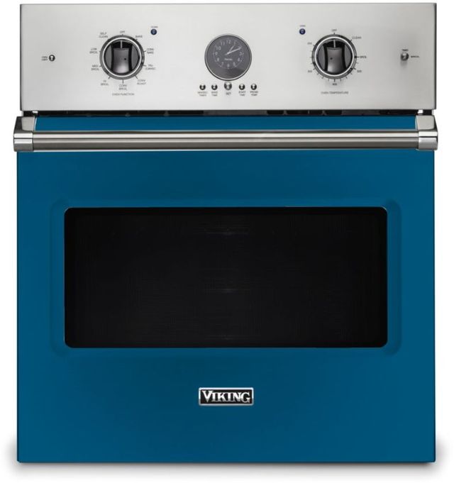 Viking® 5 Series 27" Alluvial Blue Professional Built In Single Electric Premiere Wall Oven