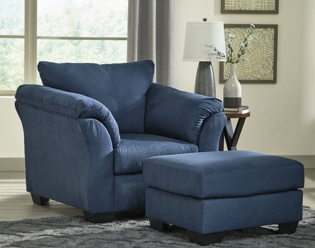 Signature Design by Ashley® Darcy 2-Piece Blue Living Room Chair Set-3