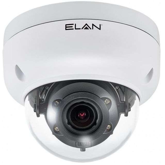 ELAN® White Surveillance IP Motorized Autofocus 4MP Outdoor Dome Camera with IR