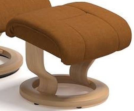 Stressless® by Ekornes® Reno Medium Classic Base Chair and Ottoman 2