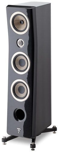 Focal® Black High Gloss Black Lacquer 3-Way Floor Standing Speaker