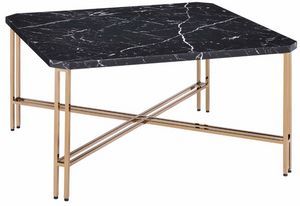 Steve Silver Co. Charlestown Champagne/Black Cocktail Table