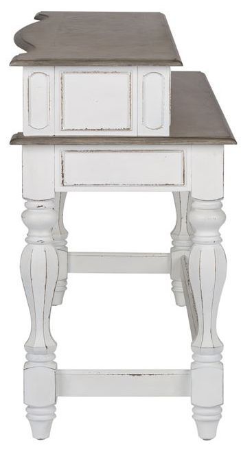Liberty Furniture Magnolia Manor Antique White Console Bar Table 2