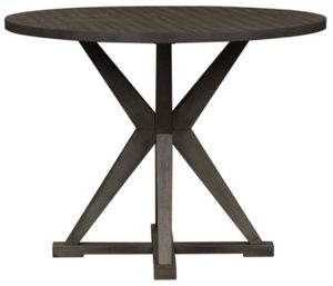 Liberty Crescent Creek Dark Gray Pedestal Table
