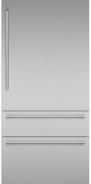 Thermador® Freedom® 36" Masterpiece® Stainless Steel Built In Counter Depth Bottom Freezer Refrigerator