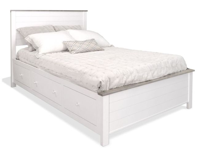 Archbold Furniture Portland Twin Shiplap Storage Bed with 3 Drawers ...