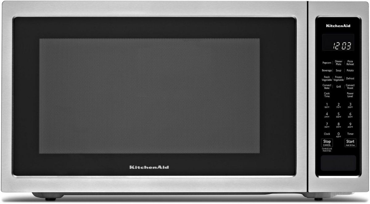 KitchenAid® 1.5 Cu. Ft. Stainless Steel Countertop Convection Microwave-KMCC5015GSS