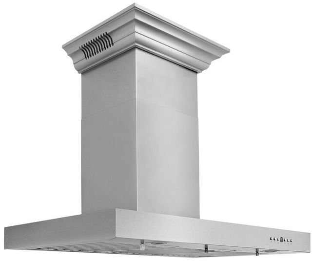 ZLINE 36" Stainless Steel Wall Mounted Range Hood with CrownSound® Bluetooth Speakers 1