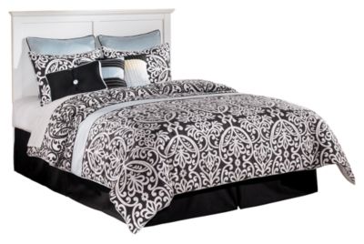 Signature Design by Ashley® Bostwick Shoals 4-Piece White Queen/Full Panel Bed Set 6
