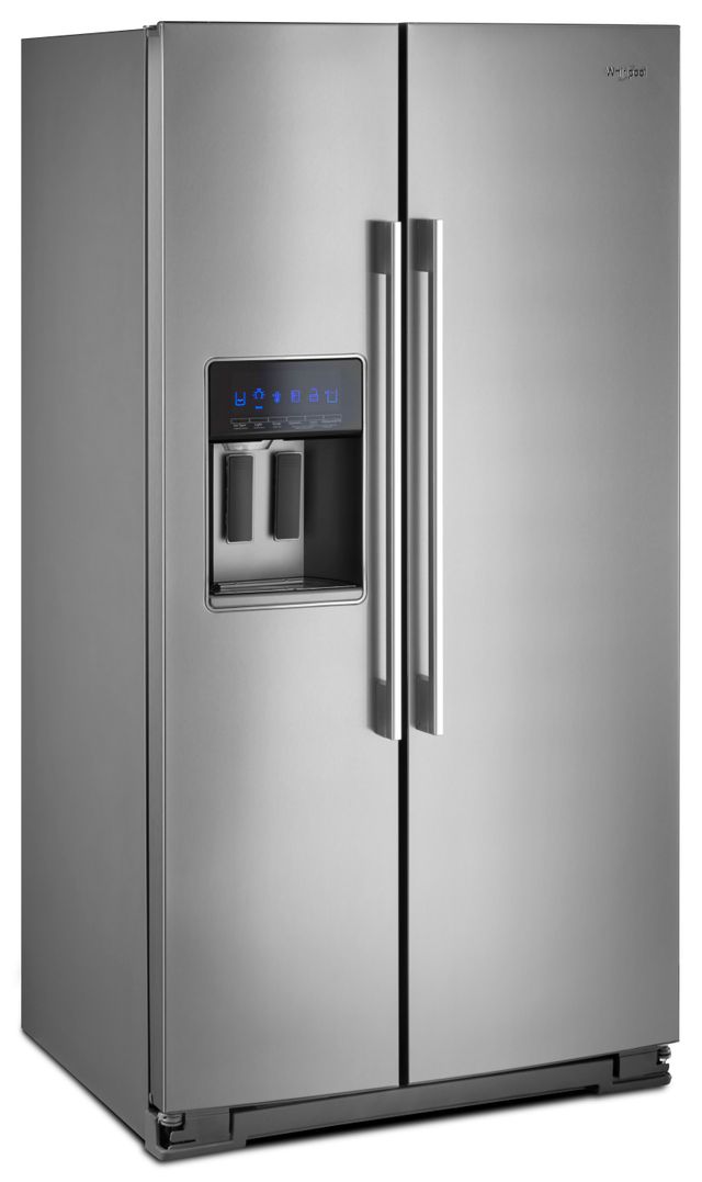 Whirlpool® 21 Cu. Ft. Counter Depth Side-By-Side Refrigerator-Fingerprint Resistant Stainless Steel-3