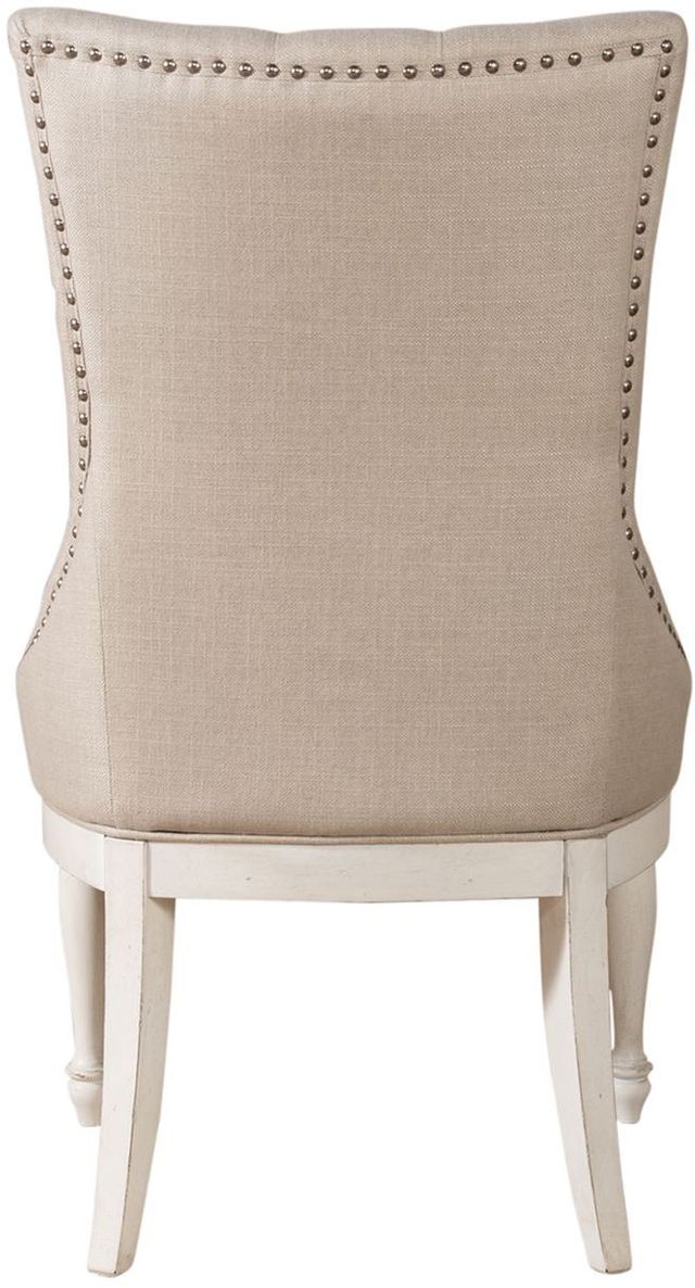 Liberty Furniture Abbey Road Porcelain White Upholstered Side Chair-1