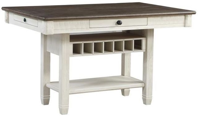 Homelegance® Granby Two-Tone Antique White/Rosy Brown Counter Height Table