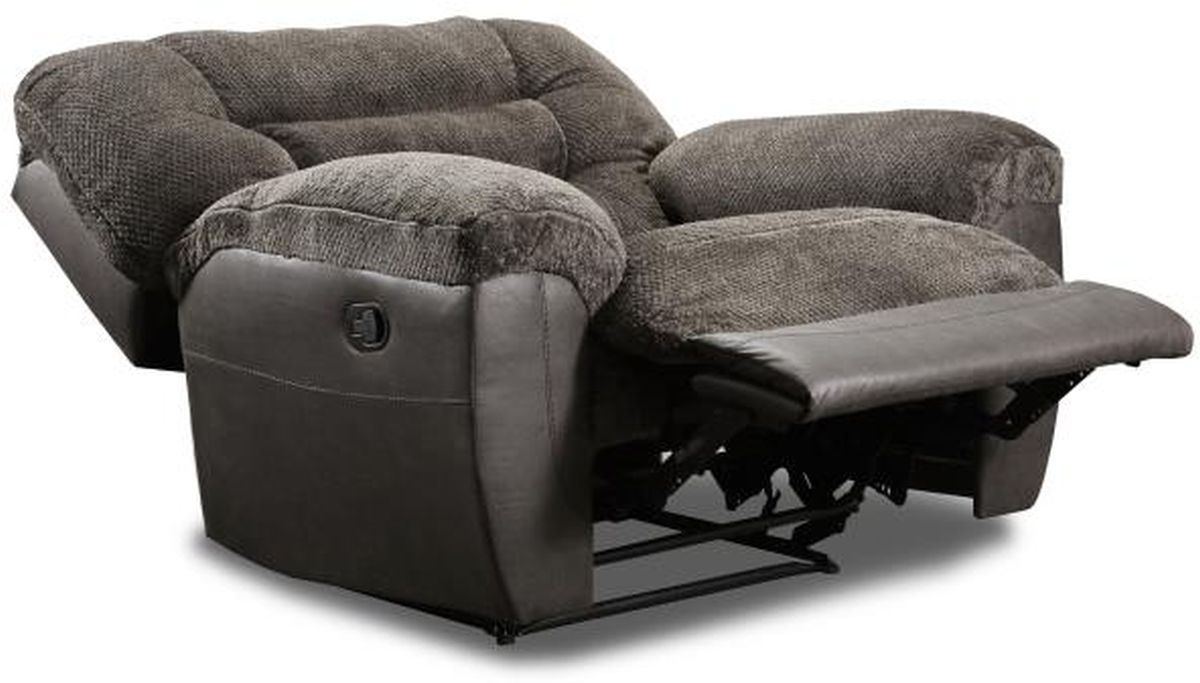 darcy charcoal cuddler recliner