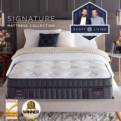King Scott Living™ by Restonic® Signature Support Medium Hybrid Euro Top Mattress