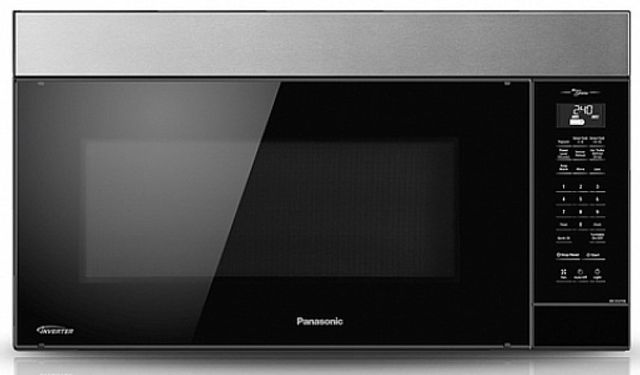 Panasonic Genius® 2.0 Cu. Ft. Black with Stainless Steel Over The Range Microwave 0