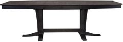 John Thomas Furniture® Cosmopolitan Coal/Black Milano Double Pedestal Extension Table