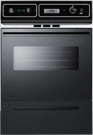 Summit® 24" Black Gas Built In Single Oven