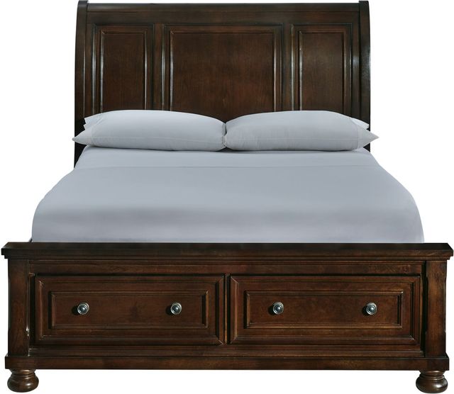 Millennium® by Ashley® Porter Rustic Brown King Sleigh Bed 18