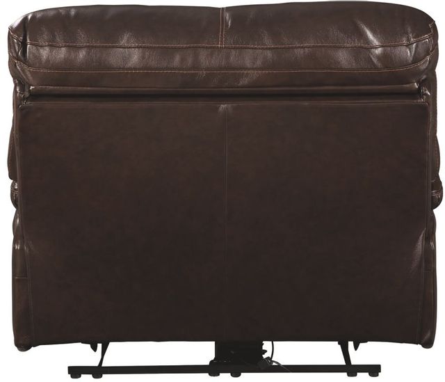 Signature Design by Ashley® Hallstrung Chocolate Power Wide Recliner with Adjustable Headrest 2