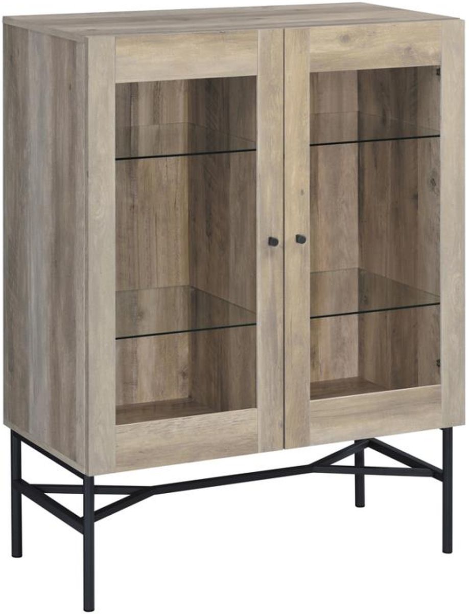 Pine shop accent cabinet