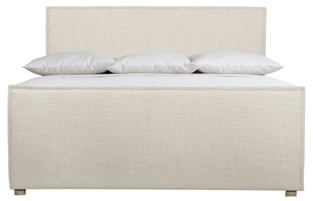 Bernhardt Sawyer Off-White/Morel Queen Upholstered Bed 