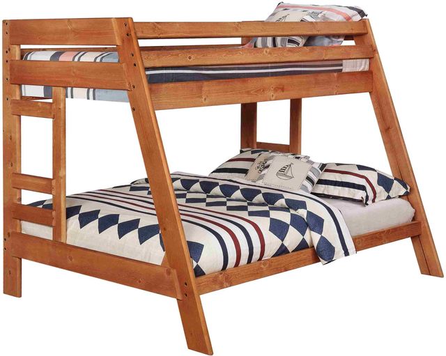 Coaster® Wrangle Hill Amber Wash Twin Over Full Youth Bunk Bed 3