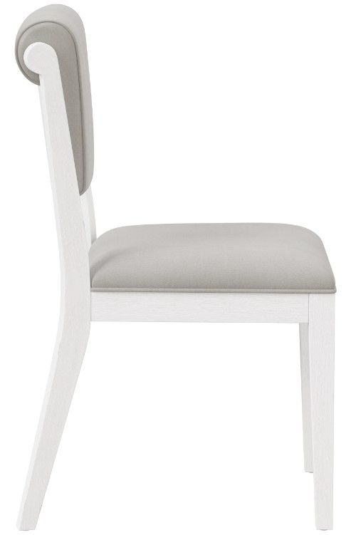 Hillsdale Furniture Clarion 2-Piece Fog/Sea White Dining Chair Set-3