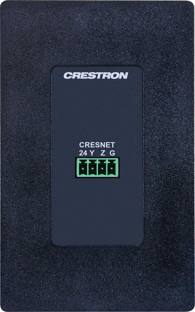 Crestron® Media Presentation Wall Plate-Black