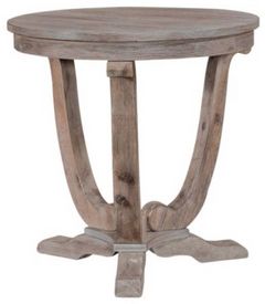 Liberty Greystone Mill Stone White Wash End Table