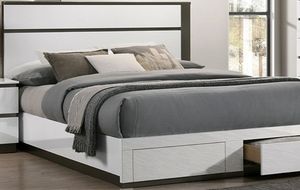Furniture of America® Birsfelden White Eastern King Panel Storage Bed