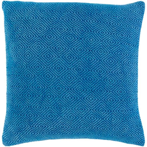 Surya Camilla Sky Blue 18"x18" Toss Pillow with Down Insert